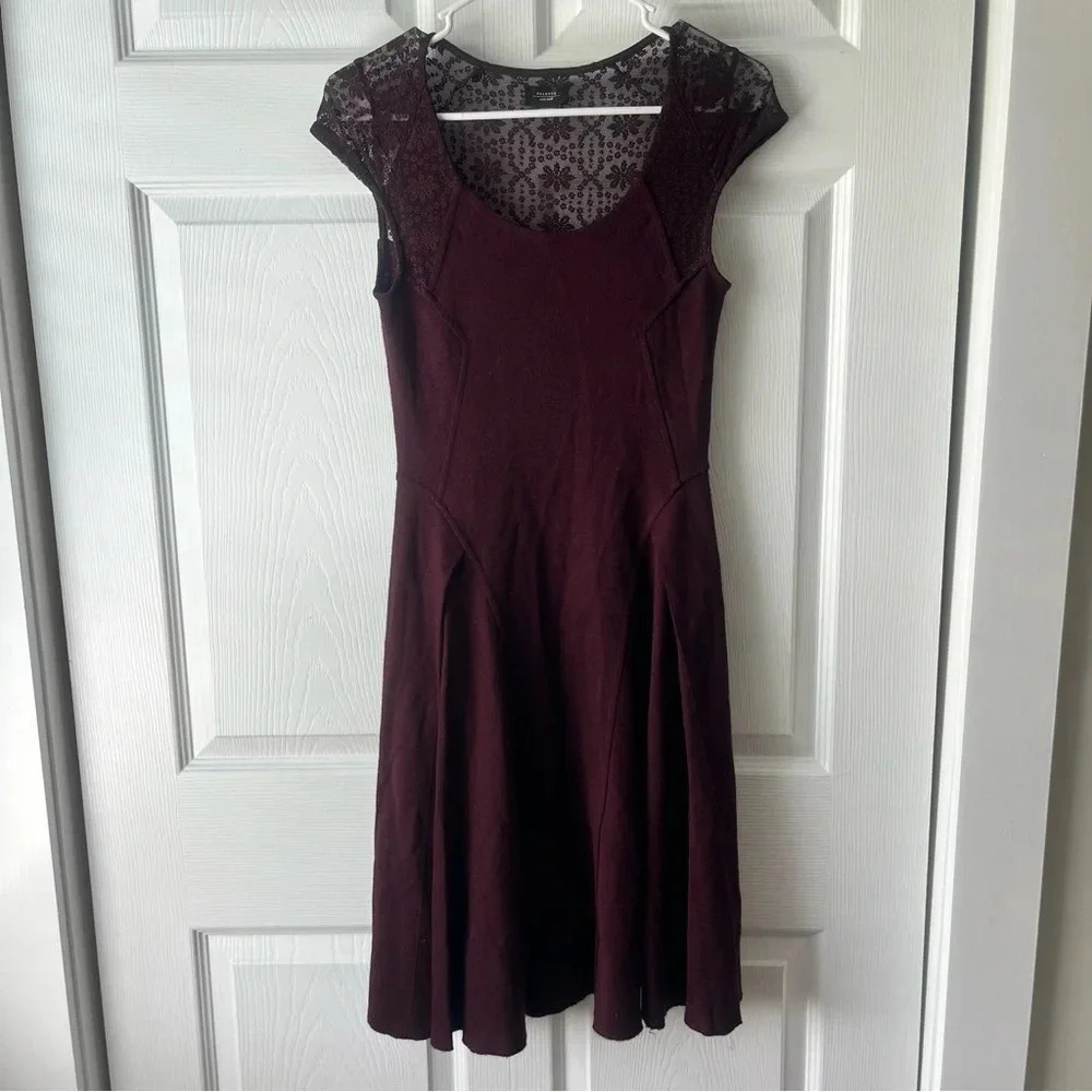 Anthropologie Deletta lace detail dress xs